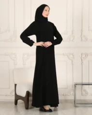 ÖNÜ KAPALI ELBİSE DAR KOL - Görsel 4